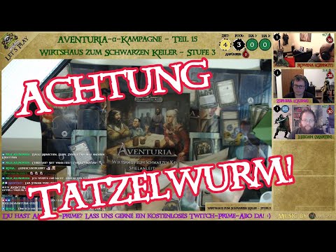 !AVENTURIA: TATZELWURM! - Wirtshaus zum Schwarzen Keiler - Stufe 3 - α-Kampagne Teil 15 (Let&#039;s Play)