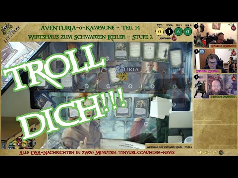 !AVENTURIA: TROLL DICH! - Wirtshaus zum Schwarzen Keiler - Stufe 2 - α-Kampagne Teil 14 (Let&#039;s Play)