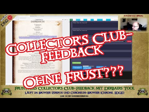 GUIDE: Collector&#039;s Club-Feedback - EINFACH &amp; FRUSTFREI mit DerBaers Webtool! &amp; EXTRA-Tipp